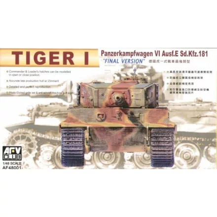 AFV Club TIGER I E LATE makett