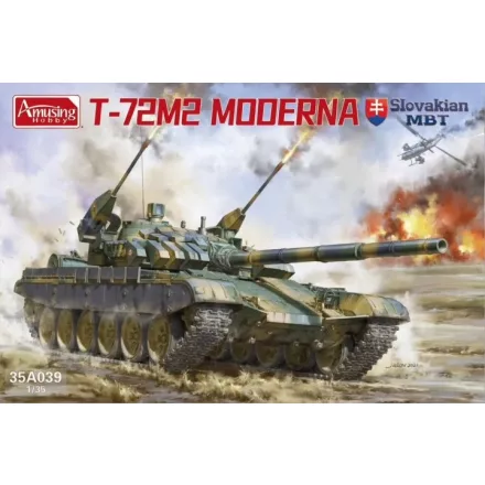 Amusing Hobby T-72M2 Moderna (Slovakian MBT) makett