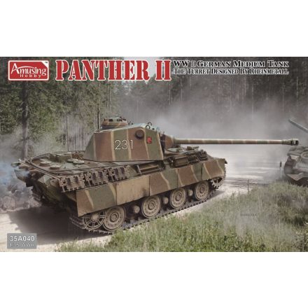 Amusing Hobby Panther II Rheinmetall turret makett