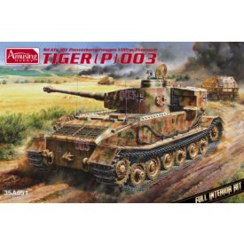   Amusing Hobby Sd.kfz.181 Panzerkampfwagen VI(P) w/Zimmerit Tiger P (003) (full interior kit) makett