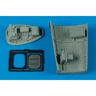   Aires Bf 109G radio equipment - late ver. für Hasegawa-Bausatz műgyanta repülő kiegészítő