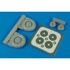 Aires Junkers Ju-87G wheel and paint mask (Hasegawa)