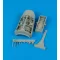 Aires F-16 Falcon wheel bay Für Tamiya Bausatz. futóműakna készlet