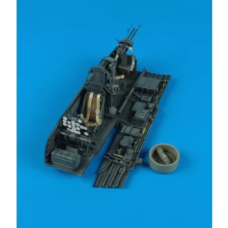   Aires Ju 87D/G Stuka cockpit set für Hasegawa Bausatz cockpit készlet