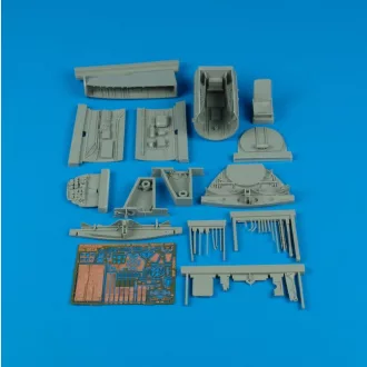   Aires Messerschitt Me 262A Schwalbe Cockpit & Wheel Bay Set for Trumpeter Bausatz cockpit készlet