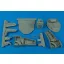 Aires F8F-1 Bearcat wheel bay Für Trumpeter Bausatz futóműakna készlet