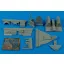 Aires F8F-1 Bearcat cockpit set Für Trumpeter Bausatz cockpit készlet