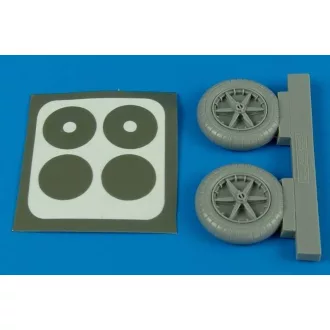 Aires Bf 109E wheels Für Eduard Bausatz kerék készlet