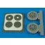 Aires Bf 109E wheels Für Eduard Bausatz kerék készlet