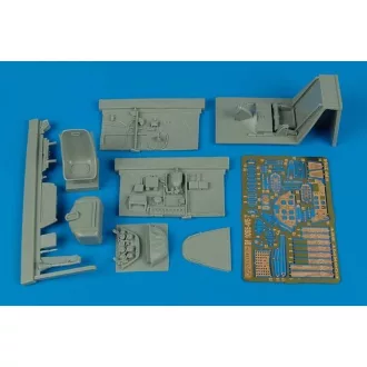 Aires Bf 109E-4/E-7 cockpit set for Eduard cockpit készlet