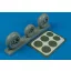Aires P-38 Lightning wheels & paint masks kerék készlet