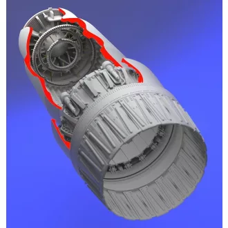   Aires MiG 23 Flogger exhaust nozzle - opened hajtómű fúvóka készlet