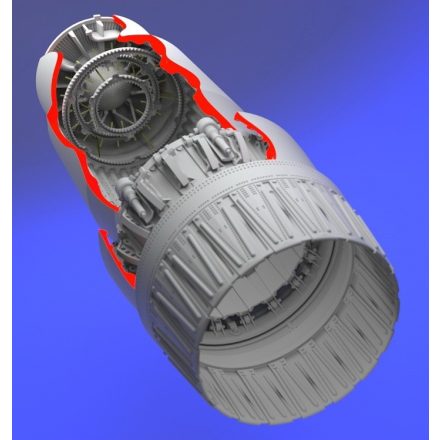 Aires Mikoyan MiG-23MF/Mikoyan MiG-23ML Flogger exhaust nozzle - opened (Trumpeter)
