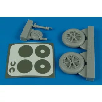 Aires Bf 109F wheels & masks for Trumpeter kerék készlet