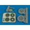 Aires Bf 109F wheels & masks for Trumpeter kerék készlet