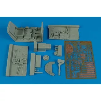   Aires Bf 109F-2/F-4 cockpit set for Hasegawa cockpit készlet