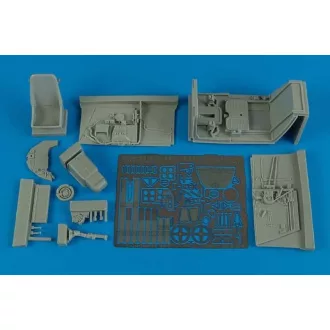 Aires Bf 109F-2/F-4 early cockpit set (HAS) cockpit készlet