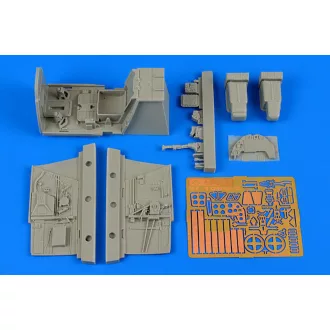Aires Bf 109G-2 cockpit seet for Revell cockpit készlet