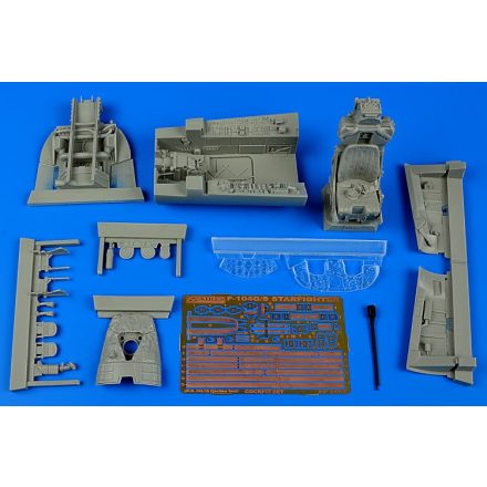 Aires Lockheed F-104G/S Starfighter cockpit set M. B. GQ-7A (Italeri)
