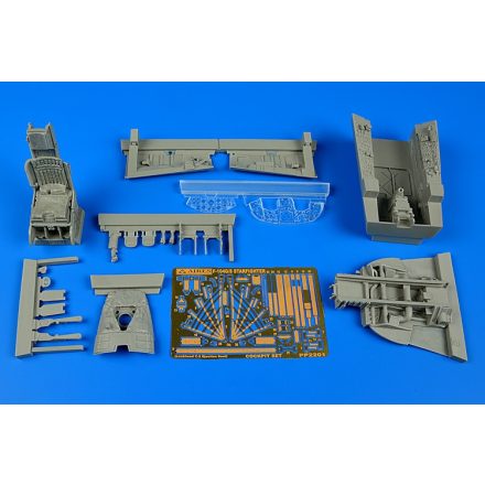 Aires Lockheed F-104G/S Starfighter cockpit set C2 seat (Italeri)