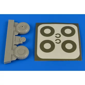   Aires Bucker Bu 131 wheels & paint masks transverse tread with disc cover kerék készlet