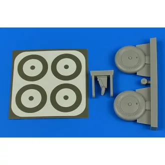 Aires I-153 Wheels & paint masks for ICM kerék készlet