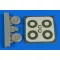 Aires Bucker Bu 131 wheels& paint masks disc cover kerék készlet