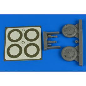   Aires Polikarpov I-16 wheels & paint mask (Hasegawa, ICM, Revell)