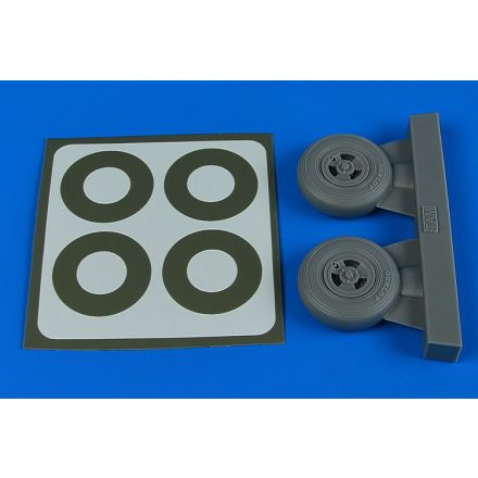 Aires Supermarine Spitfire Mk.IXc wheels (3-spoke) & paint masks (Tamiya)