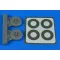 Aires Spitfire Mk.IX wheels (4-spoke) & paint masks for Tamiya kerék készlet