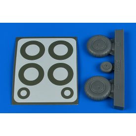   Aires Messerschmitt Bf-108 wheels & paint masks - early (Eduard)
