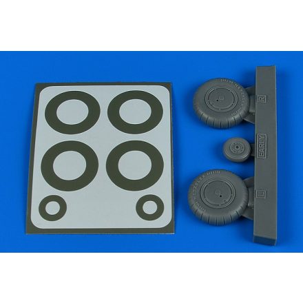 Aires Messerschmitt Bf-108 wheels & paint masks - early (Eduard)