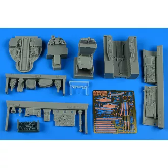   Aires MiG-21MF Fishbed J cockpit set - early v. for Trumpeter cockpit készlet
