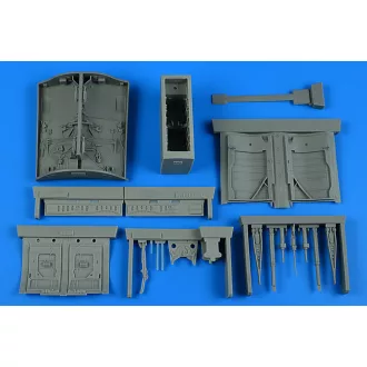   Aires TF-104G & CF-104D & F-104DJ/F Starfighter wheel bay for Italeri futóműakna készlet