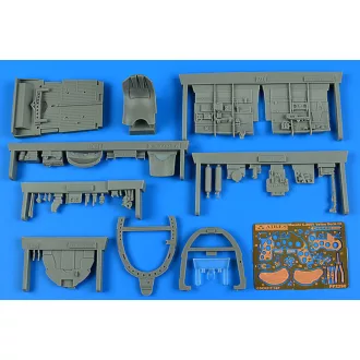   Aires Macchi C.205V Veltro serie III cockpit set for Italeri cockpit készlet