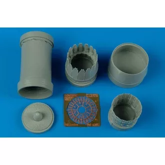   Aires F16C Falcon block 25/32 exhaust nozzle für Tamiya Bausatz hajtómű fúvóka készlet