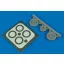 Aires MiG-17 Fresco wheels & paint masks für Hobby Boss Bausatz kerék készlet