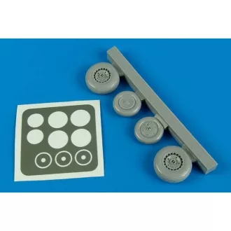 Aires Me-262A wheels & paint mask for HOB kerék készlet