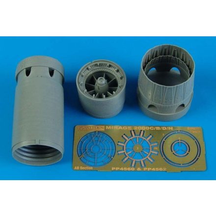 Aires Dassault Mirage 2000C/2000B/2000D/2000N exhaust nozzles - opened (Eduard, Heller)