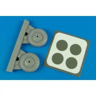 Aires Fw 189 wheels & paint mask for GWH kerék készlet