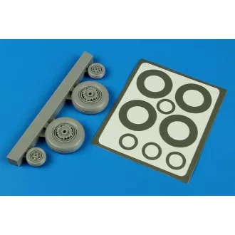   Aires S2F Tracker wheels & p. masks f. Kinetic kerék készlet