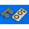 Aires YAK-1 wheels & paint masks for AM/Eduard kerék készlet