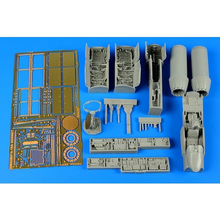 Aires McDonnell-Douglas F/A-18A Hornet HUGE detail set with etched parts (Hobby Boss)