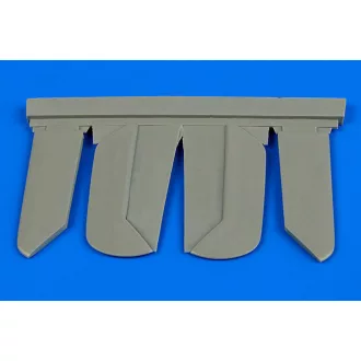   Aires Bf 108 control surfaces for Eduard műgyanta repülő kiegészítő