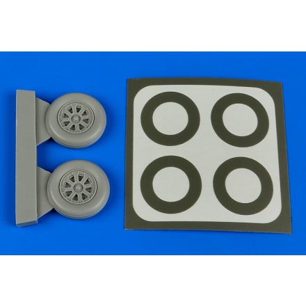 Aires Vought F4U-5 Corsair wheels & paint masks (Hobby Boss)