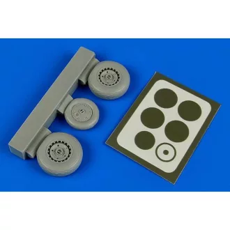   Aires Me 262A/B wheels &paint masks f.HobbyBos kerék készlet