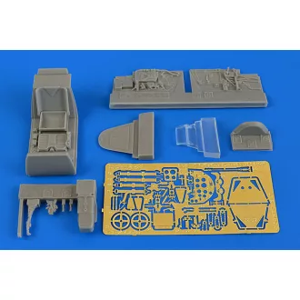Aires Bf 109G-5 (late)cockpit set f. Eduard cockpit készlet
