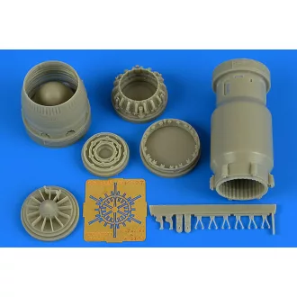   Aires MiG-27 Flogger late exhaust nozzle-close for Trumpeter hajtómű fúvóka készlet