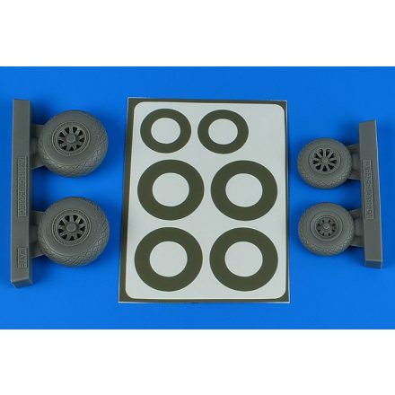 Aires Invader wheels & paint masks late - diamond pattern (ICM)