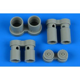 Aires F5/F Tiger II Exhaust Nozzles (AFV Club, Eduard)